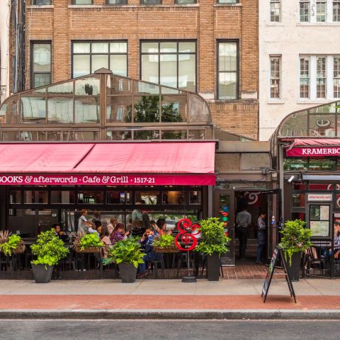 Nearby dining at Kramerbooks & Afterwords Cafe