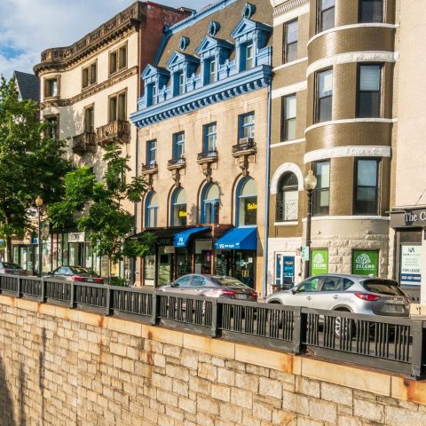 Admire Dupont Circle's distinct architecture